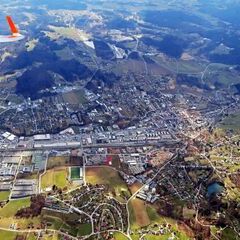 Flugwegposition um 11:12:08: Aufgenommen in der Nähe von Deutschlandsberg, Österreich in 1765 Meter